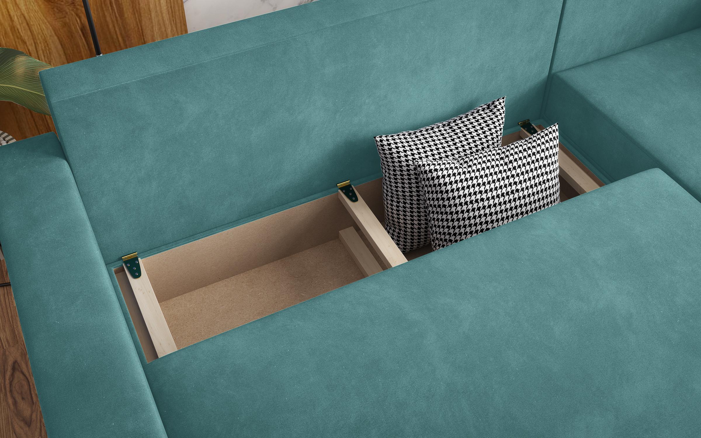 Coltar extensibil Fabiola, turcoaz  5